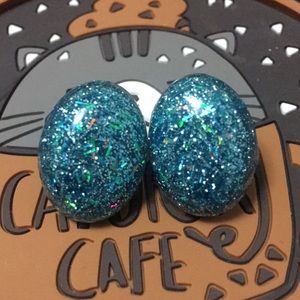 🛍2 for $20🛍 NWT Blue Glitter Earrings